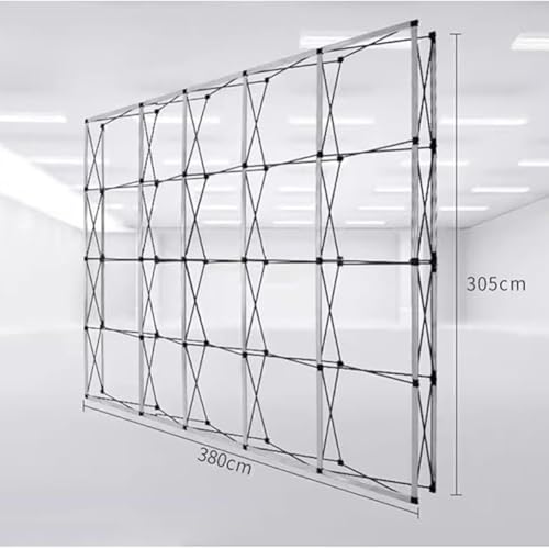 zktoermn Portable Pop Up Display Stand, Collapsible Trade Show Booth, for Exhibit, Conference, Weddings, Party, with Carrying Bag(380x305 cm)