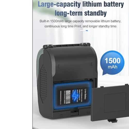 NOT FOR ios /ipad/MAC,Fit android/windows,Bluetooth Receipt Printer,wireless pocket 58mm Mini Thermal POS Printer Portable Bill ticket Printer 2 inches for Restaurant Sales Retail small business