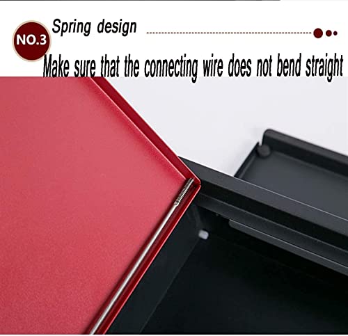 JYDQM Suggestion Box Donation and Ballot Box Letterbox Wall Mounted Outdoor Postbox Mailbox with Cover - Slim Line & Lockable Anthracite Post Boxes (Color : B)