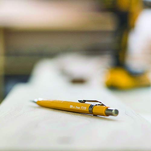 Pentel Sharp Mechanical Pencil, 0.9mm Lead Size, Yellow Barrel, Box of 12 Pencils (P209G)
