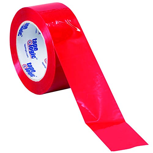 Aviditi Tape Logic 2 Inch x 55 Yard 2.2 Mil Red, Heavy Duty Colored Packing Tape, 36 Pack, Perfect for Packing, Shipping, Moving, Home and Office