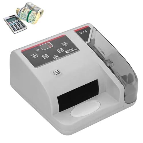 IMOSEI Mini Money Counting Machine，Portable Cash Banknote Bill Counter, with Counterfeit Detection, 600pcs/min, 0-999 Counting, Note Detector for Worldwide Currency, Paper Money