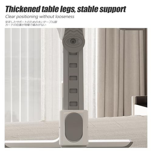 YFAURNDE Lap Desk,Bed Tray Table,Folding Lap Desk,Desk Stand for Bed,Lap Tray Portable Standing Table,Adjustable Angle and Height,Easy to fold, no Space Required(Gray Upgrade)