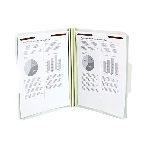 Staples Pressboard Fastener Folder, Letter, 3 In Exp, 3-Tab, 25/Bx