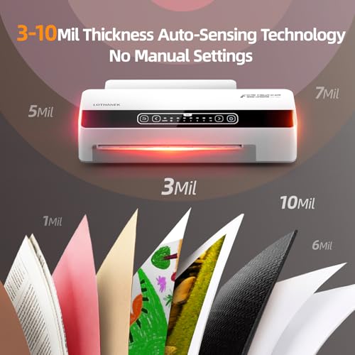 6 Roller 13" Professional Laminator Machine, 10Mil Laminating Machine