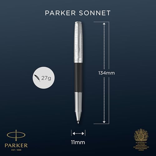 Parker Sonnet Rollerball Pen | Legacy of Flight | Chrome Trim | Fine Point | Gift Box