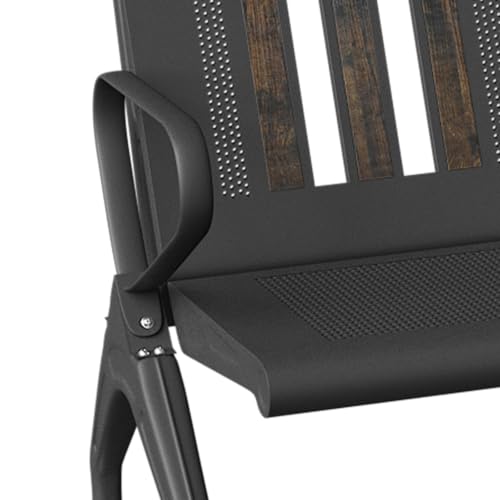 wonline Waiting Room Chair with Arms Steel Frame Reception Guest Chair