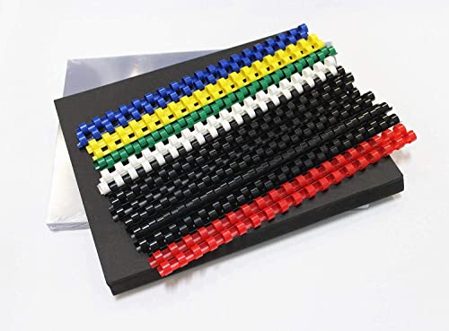 Binditek Binding Covers and Combs Kit, Letter Size, 120 Pack