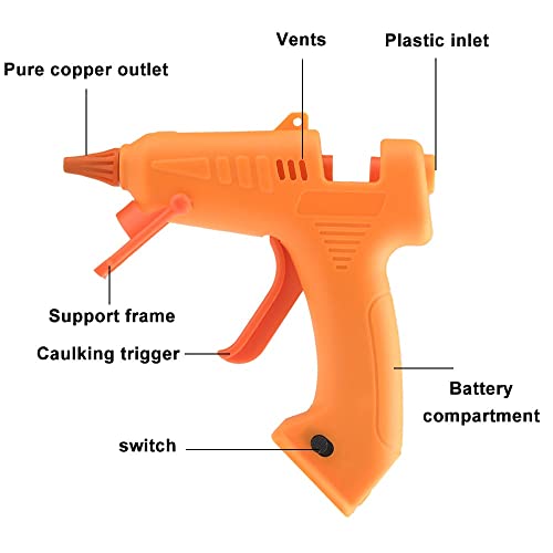 TEOYETTSF 40W DIY Hot Melt Glue Gun Kit Industrial Construction Woodworking Handicrafts High Temperature