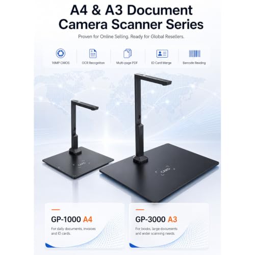 OCR Document Scanner Overhead Camera