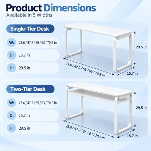 Training Table with Storage Shelf, Conference Room Table, Steel Frame
