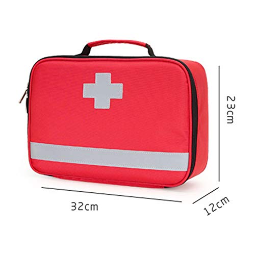 YUSIWOAL First Aid Kit Bag with Labelled Compartments, Portable Handle Empty Emergency First Aid Bag for Hiking, Backpacking, Camping, Travel, Car and Cycling(Camouflage)