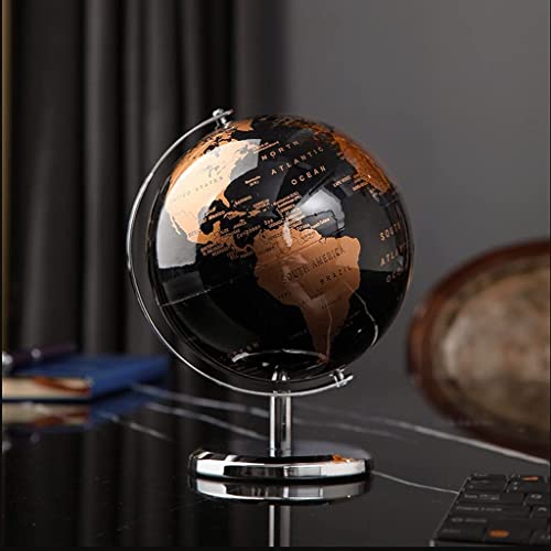 JDXQBLD Practical Globe Learning Educational Globe Rotating Vintage Geographic Globes Black Sea World Globes 5.5 Inch for Explore The World's Beautifully Decor，5.5in Medium a