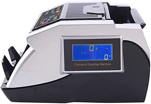 JIQHOHX Money Counter Counterfeit Currency Detector for Currency Anti- Counterfeiting Fraud Bill Counter Business Grade Money Counting Machine