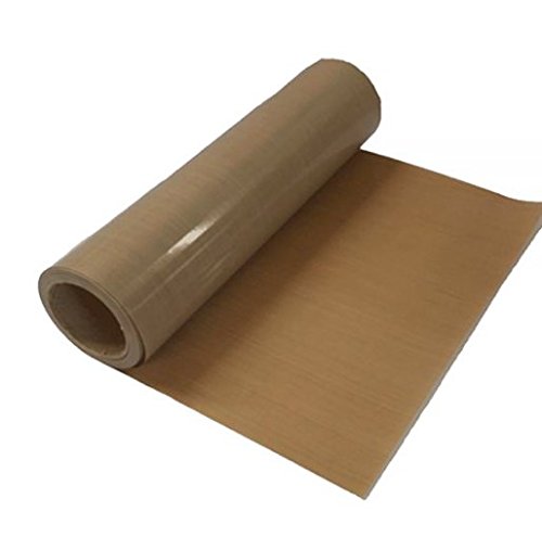 Xinghoo 100CM x 5 Yard Teflon PTFE Sheet Roll with Adhesive Back 5Mil Thickness for Heat Press Transfers
