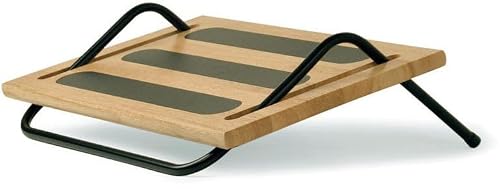 Humanscale FR100 Ergonomic Foot Rocker Footrest Machine, Wood and Metal, Adjustable Tilt