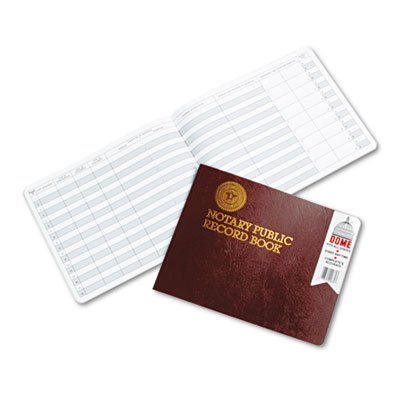 Notary Public Record, Burgundy Cover, 60 Pages, 8 1/2 x 10 1/2 (20 Pack)