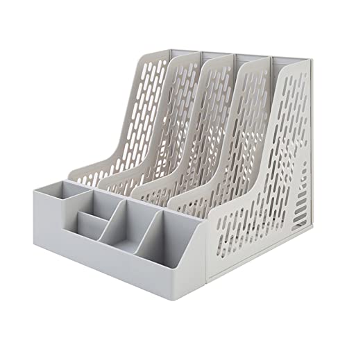 File Rack Thickened File Box File Storage Box File Rack Bookshelf Desktop Office Folder Rack Basket File Box Desktop Data Rack File Holder (Color : A, Size : 2) (C 2)