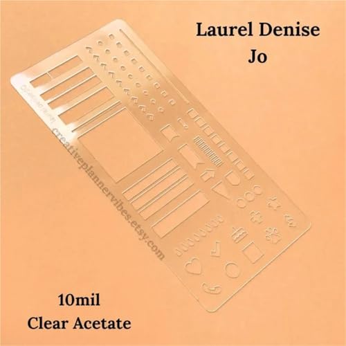 8 Pcs Manual Templates for Planning Calendar Reusable Dot Grid Log Template Transparent Handmade Flexible Record