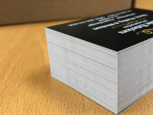 Custom Business Card with Picture or Logo, 2sides Printing, (250pcs to 2,500pcs), 16pt cover (350gsm-Thick paper), MADE IN U.S.A. (Matte Finishing, White)