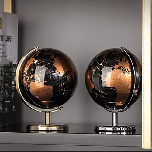 JDXQBLD Practical Globe Learning Educational Globe Rotating Vintage Geographic Globes Black Sea World Globes 5.5 Inch for Explore The World's Beautifully Decor，5.5in Medium a