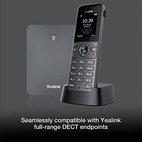 Yealink W73P DECT Cordless VoiP Phone System - Wireless Base Station & Handset for Small Business, Long-Range Roaming, Global Teck Microfiber Cloth