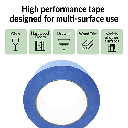 Reli. Blue Painters Tape 2 Inch Wide 26 Pack | Painting Masking Tape, Bulk