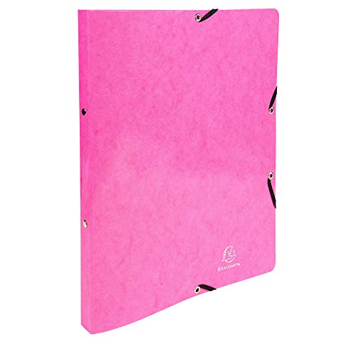 Exacompta - Ref 54829E - Iderama Elasticated Ring Binder - 320 x 250mm in Size, Suitable for A4 Documents, 2 Rings, 20mm Spine, 15mm Rings - Assorted Colours (Pack of 20)