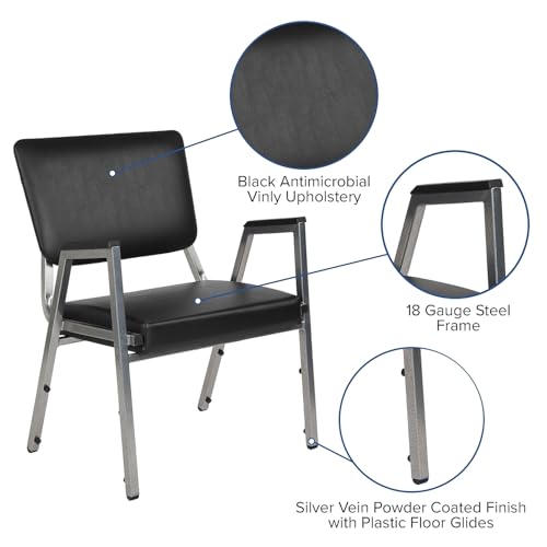 Flash Furniture Vinyl Bariatric Medical Chair, Black (XUDG604436702BV)
