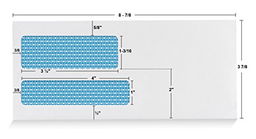 Aimoh #9 Double Window Security Envelopes, Self Seal Letter Size, 500 Ct
