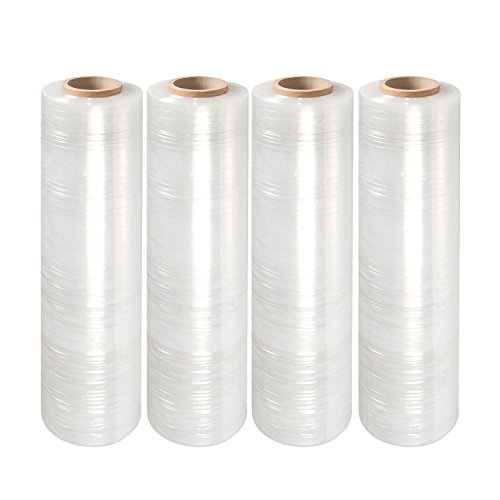 LTB 2070 Stretch Wrap Film 70 Gauge, 18 Inch x 1500 Ft Per Roll, Clear (4 Rolls Per Case)