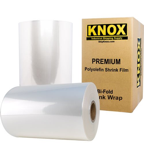Knox Brand - 14" 75 Gauge Polyolefin Shrink Film Heat Wrap POF Centerfold 3500' feet