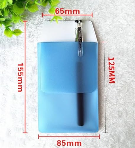 Yiodauh pocket protector 60pcs Water-proof PVC Nurse Docter Office Pocket Pen Bag Protector Pouch Organizer Back To School