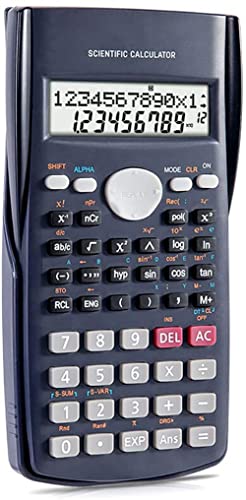 Small Calculator, 2-Line Desk Advance Scientific Engineering Calculators(Black)