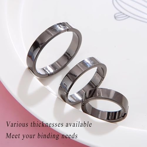 Binder Rings, 20Pcs Ring Binders, DIY Book Index Card Rings, Multifunctional Loose Leaf for Suitable for Schools(2.5cm)