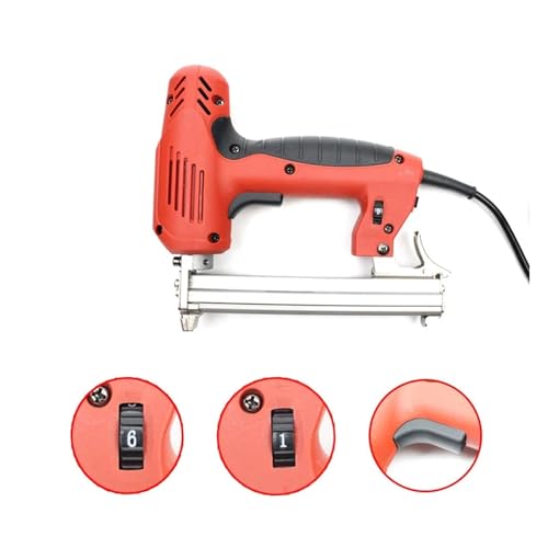 Oil-Free Pneumatic Staple Gun Heavy-Duty Stapler Electric Staples Gun 1022J Electric Tool for Home Improvement and Woodworking with 400pcs Staple