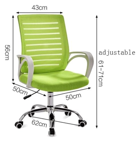 Chair Ergonomic Lumbar Support for Swivel Lumbar Support Desk Chair, Computer Mesh Chair with Armrest Black,Black Frame (Color : Black Frame Blue)