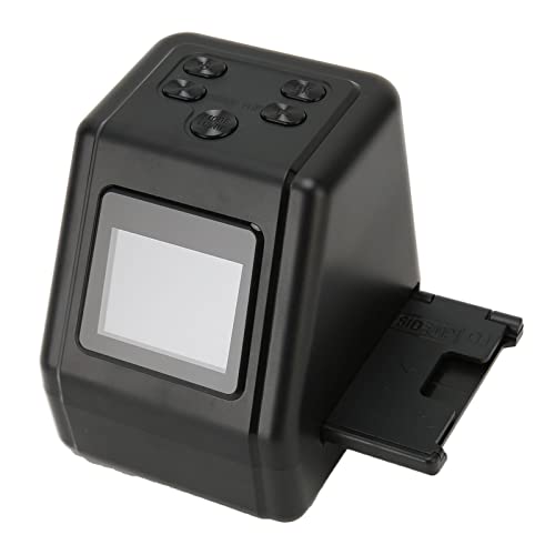 Mini Digital Film and Slide Scanner, Film Negative Scanner, Converts 135, 126, 110, Super 8 Film Negatives Slides to 22 M JPEG Images, Adapters with 2.0 LCD Screen