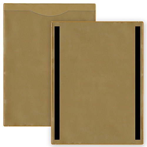 StoreSMART - Plastic File Jackets - Magnetic - Gold 150-Pack - Open Short Side - FJ85SML-PQGOLD-150