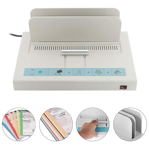 Yaegoo 110V Thermal Binding Machine 1-50MM Binding Thickness Universal Thermal Binding Machine Infrared Light Detecting Hot Melt Machine Contract Document Invoice Folder