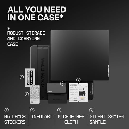 Wallhack SP-005 Glass Gaming Mouse Pad, Large, Black