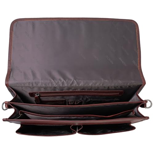 Mancini Pelle D’oro Double Compartment with RFID Secure Pocket 15.6” Laptop