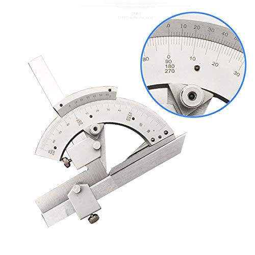 TEOYETTSF 320 Degree Universal Angle Ruler Bevel Protractor Angle Measuring Instrument Stainless Steel Angle Ruler Woodworking Tools