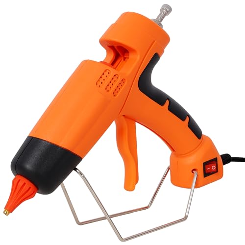 KEIKI 150W Hot Glue Gun with 4 Replacement Nozzles & 24 Glue Sticks, Heavy Duty Thermo Glue Gun for DIY Crafts, Home Repair, Wood, Metal