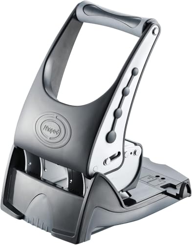 Maped Easy Heavy Duty Two Hole Punch (65 Sheets) - Grey/Black