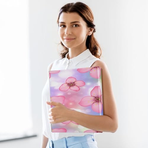 Xpdkjwd Quiet Plum Blossom 3 Ring Binder Can Hold 200 Letter Size Binders, Suitable for Home, Office, Dormitory, 2Pcs