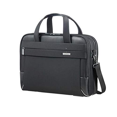 Samsonite BAILHANDLE 15.6" EXP (BLACK) -SPECTROLITE 2.0 Hand Luggage, Black, Black (Black), Laptop briefcase 15.6 Inch Expandable, Hand Luggage