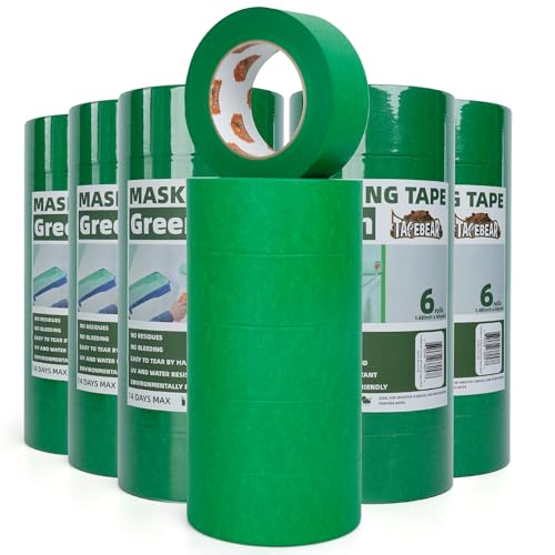 TAPEBEAR Green Painters Tape Masking Tape 1.88" x 60Yard x 36Rolls