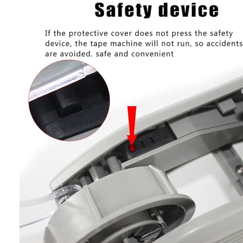 Automatic Electric Tape Dispenser with Adjustable Rotary Cutter,Detachable Rollers,Heavy Duty for Warehouse,School,Office,Shop