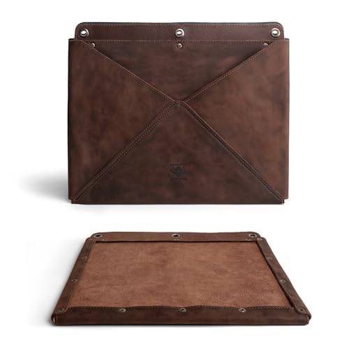 Leather At Home Wall File Organizer, Leather Wall Organizer for Office, Hanging Wall File Holder/Mail Organizer, Stylish Leather Folder for Wall, Office Wall Mounted File Organizer, Wall Hanging File